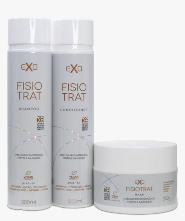 KIT FISIOTRAT SHAMPOO 300ML, CONDIONADOR 300ML & MASCARA 250G - EXO