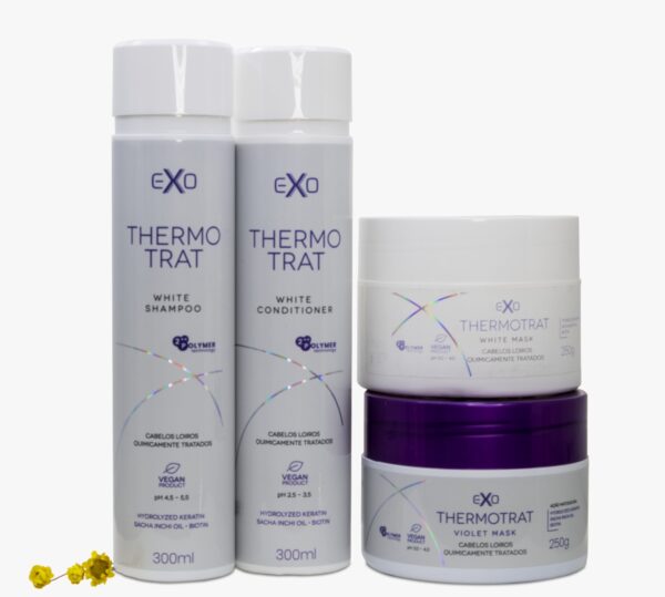KIT THERMOTRAT SHAMPOO 300ML, CONDICIONADOR 300ML & 1 MASCARA 250G - EXO