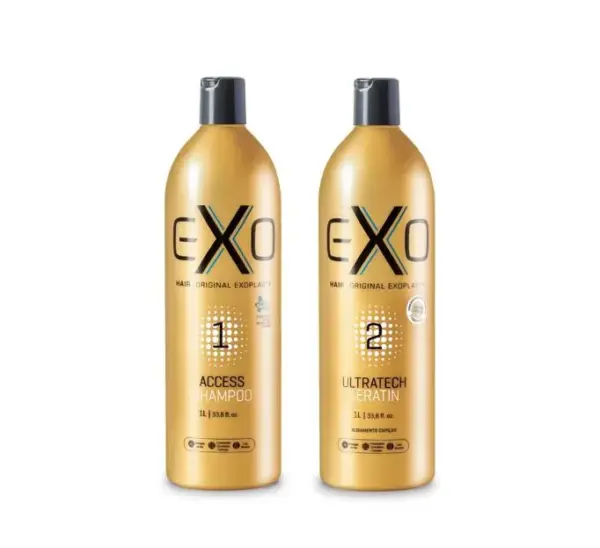EXOPLASTIA KIT ALISAMENTO SHAMPOO ACCESS + ULTRATECK KERATIN 1 LITRO - EXO