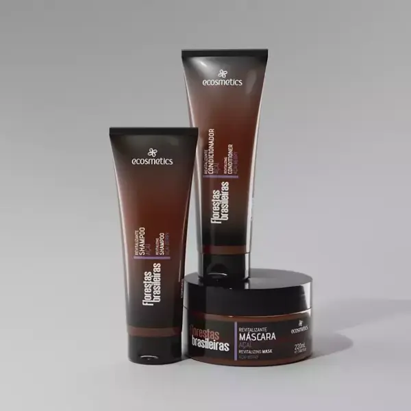 Kit Revitalizante Capilar Açaí Florestas Brasileiras Ecosmetics