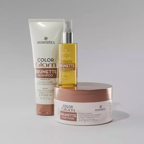 Kit Brunette Hidratação Intensa Color Glam Ecosmetics